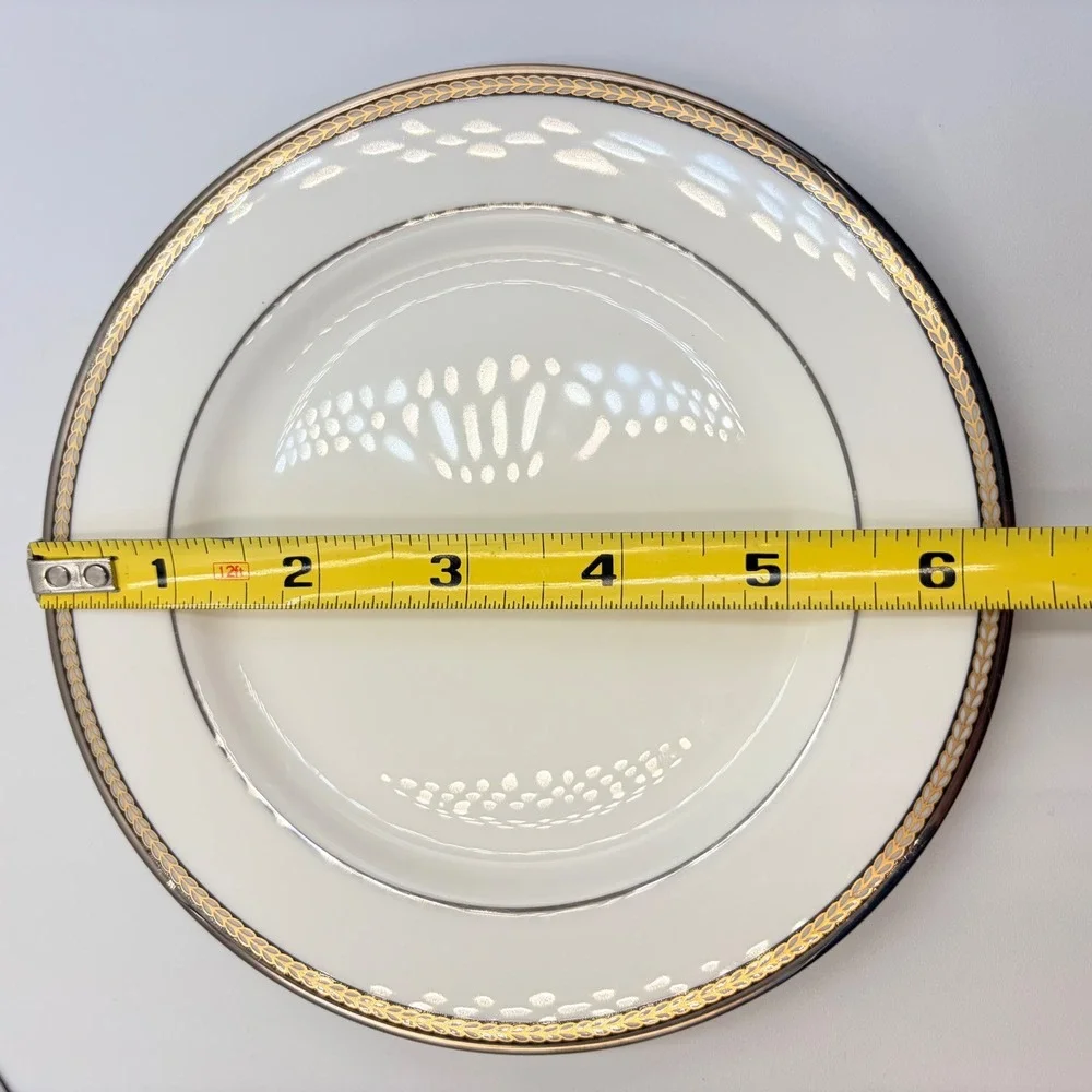 Kate Spade Lenox Sonora Knot Bread Butter Plates Set 4 USA Discontinued 6 3/8